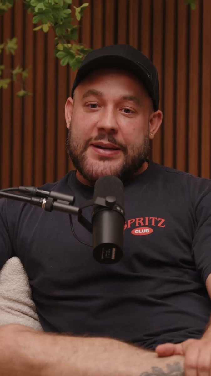 Huel podcast-style presenter creative